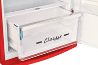 Unique Classic Retro 24" 11 Cu Ft. Top Freezer Refrigerator – Candy Red - UNQ-310L R TM | Réfrigérateur Classic Rétro d’Unique de 24 po et de 11 pi3 à congélateur supérieur - rouge bonbon - UNQ-310L R TM