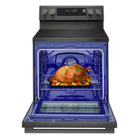 LG 6.3 Cu. Ft. Smart Electric Range with Air Fry - Black Stainless Steel - LREN6325ZE | Cuisinière intelligente électrique LG de 6,3 pi³ avec friture à air - acier inoxydable noir - LREN6325ZE