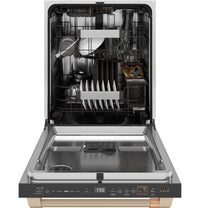 Café 24" 39 dBA Smart Top-Control CustomFit Dishwasher with Third Rack - Matte White - CDT888P4VW2 | Lave-vaisselle intelligent Café CustomFit de 24 po et de 39 dBA avec commandes sur le dessus et 3e panier - blanc mat - CDT888P4VW2 | CDT888P4