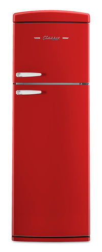 Unique Classic Retro 24" 11 Cu Ft. Top Freezer Refrigerator – Candy Red - UNQ-310L R TM | Réfrigérateur Classic Rétro d’Unique de 24 po et de 11 pi3 à congélateur supérieur - rouge bonbon - UNQ-310L R TM