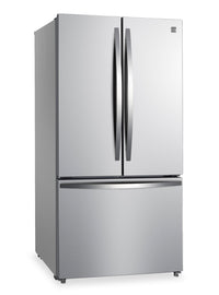 Kenmore 36" 20.3 Cu. Ft French Door Refrigerator – Fingerprint Resistant Stainless Steel - KKFDR36x20.3-SS  | Réfrigérateur Kenmore de 20,3 pi3 et de 36 po à portes françaises - acier inoxydable résistant aux traces de doigts - KKFDR36x20.3-SS