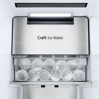 LG 36" 27 Cu. Ft Side by Side Refrigerator - Fingerprint Resistant Stainless Steel - LL27T3530S  | Réfrigérateur LG de 27 pi3 et de 36 po à compartiments juxtaposés - acier inoxydable résistant aux traces de doigts - LL27T3530S
