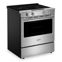 Maytag 30" 5.3 Cu. Ft. Slide-In Electric Range with No Preheat Air Fry - Stainless Steel - YMSES7030SZ | Cuisinière électrique encastrée Maytag de 5,3 pi3 et de 30 po avec friture à air sans préchauffage - acier inoxydable - YMSES7030SZ