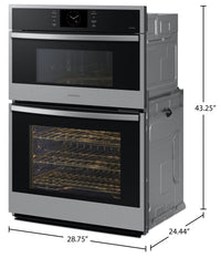 Samsung 7 Cu. Ft. 6 Series Combination Wall Oven with Air Fry - NQ70CG600DSRAA  | Four mural combiné Samsung de 7 pi³ de série 6 avec hublot et AirFry - NQ70CG600DSRAA  | NQ70C6DS