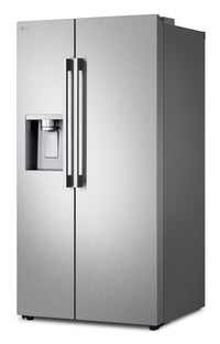 LG 36" 27 Cu. Ft Side by Side Refrigerator - Fingerprint Resistant Stainless Steel - LL27T3530S  | Réfrigérateur LG de 27 pi3 et de 36 po à compartiments juxtaposés - acier inoxydable résistant aux traces de doigts - LL27T3530S