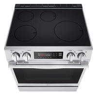 LG 6.3 Cu. Ft. Smart Induction Slide-In Range with Air Fry - LSIL6334XE | Cuisinière induction encastrée intelligente LG de 6,3 pi3 avec friture à air - LSIL6334XE