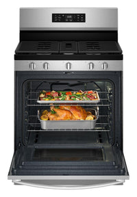 Whirlpool 30" 5.0 Cu. Ft. Gas Range with Air Cooking – Fingerprint Resistant Stainless Steel - WFGS4530SZ | Cuisinière à gaz Whirlpool de 5,0 pi³ et de 30 po avec cuisson à air - acier inoxydable résistant aux traces de doigts - WFGS4530SZ