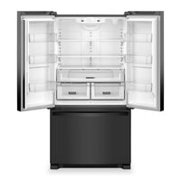 Whirlpool 36" 25.2 Cu. Ft. French-Door Refrigerator - Black - WRFF3036RB | Réfrigérateur Whirlpool de 36 po et de 25,2 pi³ à portes françaises - noir - WRFF3036RB | WRFF30RB