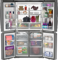 GE Profile 36" 28.4 Cu. Ft. French-Door Refrigerator - Fingerprint Resistant Stainless Steel - PAD28BYTFS | Réfrigérateur GE de 28,4 pi3 et de 36 po à portes françaises - acier inoxydable résistant aux traces de doigts - PAD28BYTFS