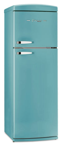 Unique Classic Retro 24" 11 Cu Ft. Top Freezer Refrigerator – Ocean Mist Turquoise - UNQ-310L T TM | Réfrigérateur Classic Rétro d’Unique de 24 po et de 11 pi3 à congélateur supérieur - turquoise brume marine - UNQ-310L T TM