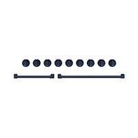Thor Kitchen Handle and Knob Set for 48” Range in Gun Metal Blue - CKA-RG48-BLU | Ensemble de poignées et de boutons Thor Kitchen bleu métallisé pour cuisinière de 48 po - CKA-RG48-BLU | RG48KBLU
