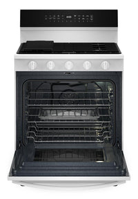 Whirlpool 5 Cu. Ft. Smart Gas Range with Air Fry and Self-Clean - White - WFGS7530RW | Cuisinière intelligente à gaz Whirlpool de 5 pi³ avec friture à air et autonettoyage - blanche - WFGS7530RW | WFGS75RW