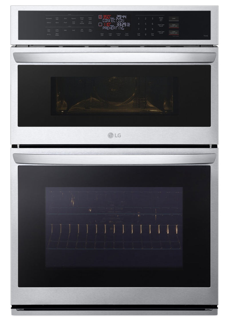 LG 6.4 Cu. Ft. Smart Combination Wall Oven with Convection and Air Fry - WCEP6423F  | Four mural combiné intelligent LG de 6,4 pi³ à convection et friture à air AirFry - WCEP6423F  | WCEP6423