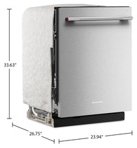 KitchenAid 24" 44 dBA Dishwasher with 360° Max Jets™ Third Rack - PrintShield Stainless - KDTS624SPS | Lave-vaisselle KitchenAid de 24 po et de 44 dBA avec troisième panier 360° Max JetsMC - acier inoxydable avec fini PrintShieldMC - KDTS624SPS