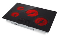 LG 30" 4-Element Electric Cooktop with UltraHeat™ 2.5kW Element - Black - CBEW3013BE | Surface de cuisson électrique LG de 30 po à 4 éléments avec élément UltraHeatMC de 2 500 W - noire - CBEW3013BE