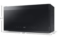 Samsung Bespoke 2.1 Cu. Ft. Over-the-Range Microwave with SmartThings Cooking - ME21DG6500MTAC  | Four à micro-ondes à hotte intégrée Bespoke Samsung de 2,1 pi³ avec SmartThings Cooking - ME21DG6500MTAC  | ME21DG6B