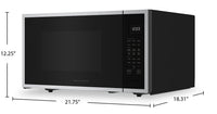 KitchenAid 1.6 Cu. Ft. Countertop Microwave with Auto Functions - YKMCS122PPS | Four à micro-ondes de comptoir KitchenAid de 1,6 pi3 avec fonctions automatiques - YKMCS122PPS | YKMCS12S