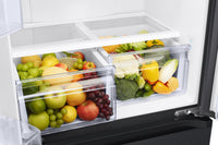 Samsung 33" 17.5 Cu. Ft. Counter-Depth French-Door Refrigerator - Black Caviar Matt - RF18A5101MT/AA | Réfrigérateur Samsung de 17,5 pi³ et de 33 po à portes françaises de profondeur Comptoir - noir caviar matté - RF18A5101MT/AA