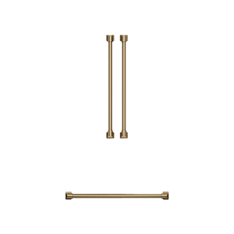 Thor Kitchen Handle and Knob Set for 30” Refrigerator in Brushed Bronze - CKA-RF3017-BRZ | Ensemble de poignées et de boutons Thor Kitchen bronze brossé pour réfrigérateur de 30 po - CKA-RF3017-BRZ | RF30KBRZ
