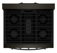 Whirlpool 5.0 Cu. Ft. Gas Range with Air Cooking – Black on Stainless - WFGS5730SV | Cuisinière à gaz Whirlpool de 5,0 pi3 avec cuisson à air – noir sur acier inoxydable - WFGS5730SV