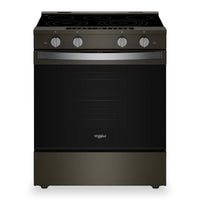 Whirlpool 5.3 Cu. Ft. Electric Range with Air Fry and WipeClean™ Coating - Black Stainless Steel - YWSES7530RV | Cuisinière électrique Whirlpool de 5,3 pi3 avec friture à air et revêtement WipeCleanMC - acier inoxydable noir - YWSES7530RV | YWSES75V