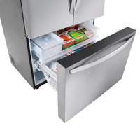 LG 32 Cu. Ft. Smart Standard-Depth MAX™ French-Door Refrigerator - LRFLS3206S | Réfrigérateur intelligent LG de 32 pi³ à portes françaises de profondeur standard MAXMC - LRFLS3206S | LRFLS32S