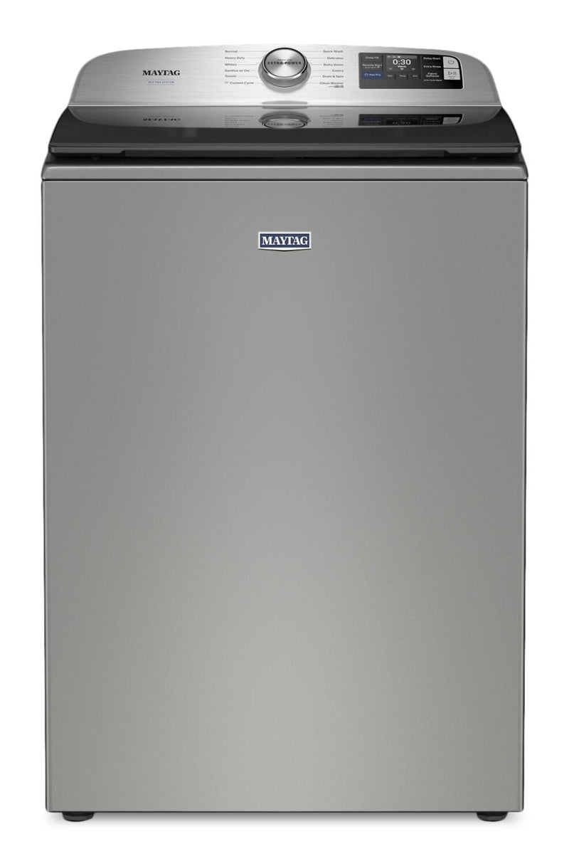 Maytag 6.0 Cu. Ft. Pet Pro Smart Top-Load Washer - Radiant Silver - MTW7205RR | Laveuse intelligente Animal Pet Pro de Maytag à chargement par le haut de 6,0 pi3 - argenté radieux - MTW7205RR