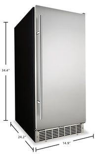 Silhouette Mosel 15" Undercounter Ice Maker - DIM32D2BSSPR | Machine à glaçons sous le comptoir Mosel de Silhouette de 15 po - DIM32D2BSSPR | DIM32D2S