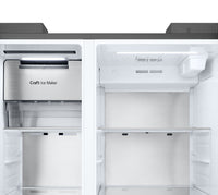 LG 36" 27 Cu. Ft Side by Side Refrigerator - Fingerprint Resistant Stainless Steel - LL27T3530S  | Réfrigérateur LG de 27 pi3 et de 36 po à compartiments juxtaposés - acier inoxydable résistant aux traces de doigts - LL27T3530S