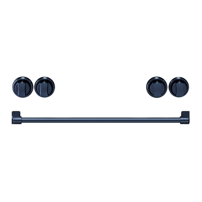 Thor Kitchen Handle and Knob Set for 30” Range in Gun Metal Blue - CKA-RG30-BLU | Ensemble de poignées et de boutons Thor Kitchen bleu métallisé pour cuisinière de 30 po - CKA-RG30-BLU | RG30KBLU