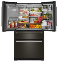 KitchenAid 26 Cu. Ft. 4-Door Refrigerator with FreshChill™ Drawer - KRMF536RBS | Réfrigérateur 4 portes KitchenAid de 26 pi³ avec tiroir FreshChillMC - KRMF536RBS | KRMF53BS