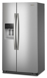Whirlpool 36" 21 Cu. Ft. Side-by-Side Refrigerator - Fingerprint-Resistant Stainless - WRSC5536RZ | Réfrigérateur Whirlpool de 21 pi³ et de 36 po à compartiments juxtaposés - acier inoxydable résistant aux traces de doigts - WRSC5536RZ