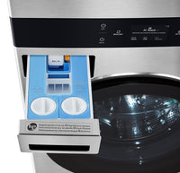 LG STUDIO WashTower™ with 5 Cu. Ft. Washer and 7.4 Cu. Ft. Electric Dryer - SWWE50N3 | Tour de lavage WashTowerMC LG STUDIO avec laveuse 5 pi³ et sécheuse électrique 7,4 pi³ - SWWE50N3 | SWWE50N3