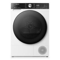 Hisense 3.1 Cu. Ft. Front Load Washer and 4.5 Cu. Ft. Dryer with Ventless Heat Pump Technology - White  | Laveuse à chargement frontal de 3,1 pi3 et sécheuse de 4,5 pi3 avec technologie de pompe à chaleur sans conduit de Hisense - blanches