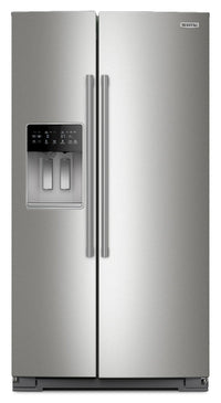 Maytag 36" 28.7 Cu. Ft. Side-by-Side Refrigerator - Fingerprint-Resistant Stainless - MRSF6636RZ | Réfrigérateur Maytag de 28.7 pi³ et de 36 po à compartiments juxtaposés - acier inoxydable résistant aux traces de doigts - MRSF6636RZ