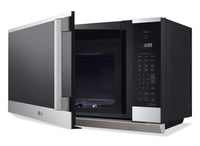 LG 2.1 Cu. Ft. Smart Over-the-Range Microwave with EasyClean® - MVEL2125X | Four à micro-ondes à hotte intégrée intelligent LG de 2,1 pi3 avec EasyCleanMD - MVEL2125X