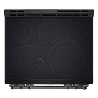 LG 6.3 Cu. Ft. Smart Electric Range with Air Fry – Black Stainless Steel - LSEL6333ZE  | Cuisinière intelligente électrique LG de 6,3 pi3 avec friture à air - acier inoxydable noir - LSEL6333ZE
