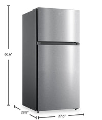 Midea 14 Cu. Ft. Garage Ready Top-Freezer Refrigerator – Stainless Steel - MRT14D2BST | Réfrigérateur Midea de 14 pi³ à congélateur supérieur qui convient à une installation dans un garage - acier inoxydable - MRT14D2BST | MRT14D2S