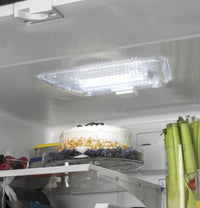 GE 33" 24.7 Cu. Ft. French-Door Refrigerator – Fingerprint Stainless Steel - GNE25JYKFS | Réfrigérateur GE de 24,7 pi3 et de 33 po à portes françaises - acier inoxydable résistant aux traces de doigts - GNE25JYKFS