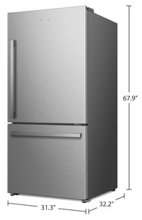 Hisense 22.3 Cu. Ft. Bottom-Freezer Refrigerator - RB22A2FSE | Réfrigérateur Hisense de 22,3 pi³ à congélateur inférieur - RB22A2FSE | RB22A2FS