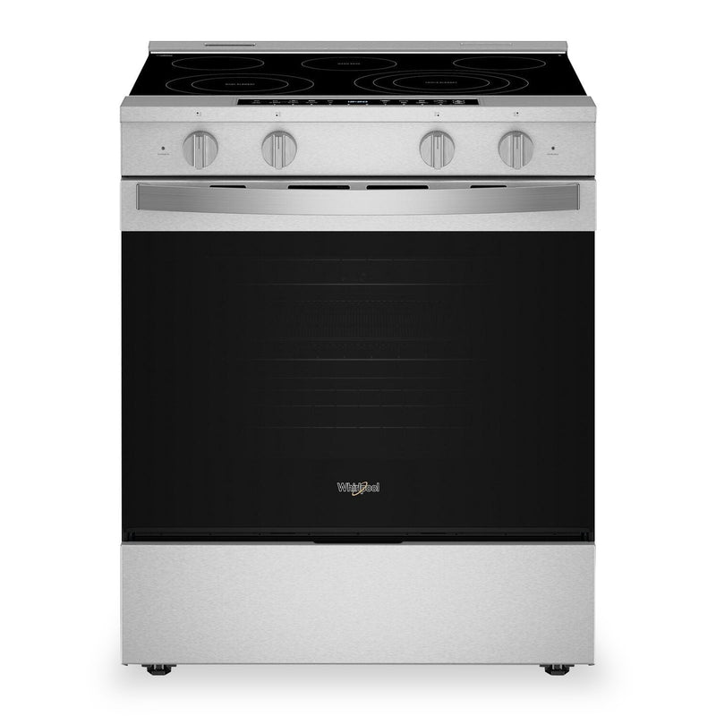 Whirlpool 5.3 Cu. Ft. Electric Range with Air Fry and WipeClean™ Coating - Stainless Steel - YWSES7530RZ | Cuisinière électrique Whirlpool de 5,3 pi3 avec friture à air et revêtement WipeCleanMC - acier inoxydable - YWSES7530RZ | YWSES75Z