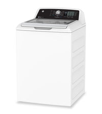 GE 5.3 Cu. Ft. Top Load Washer and 7.4 Cu. Ft. Gas Dryer - White | Laveuse à chargement par le haut de 5,3 pi3 et sécheuse à gaz de 7,4 pi3 de GE - blanches