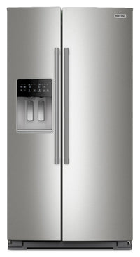 Maytag 36" 20.8 Cu. Ft. Side-by-Side Refrigerator - Fingerprint-Resistant Stainless - MRSC6636RZ | Réfrigérateur Maytag de 20,8 pi³ et de 36 po à compartiments juxtaposés - acier inoxydable résistant aux traces de doigts - MRSC6636RZ