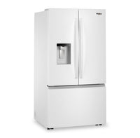 Whirlpool 36" 30 Cu. Ft. French-Door Refrigerator with Ice and Water - White - WRFF3536SW | Réfrigérateur Whirlpool de 36 po et de 30 pi3 à portes françaises avec eau et glaçons - blanc - WRFF3536SW | WRFF353W