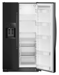 Whirlpool 36" 28.7 Cu. Ft. Side-by-Side Refrigerator – Black - WRSF5536RB | Réfrigérateur Whirlpool de 28,7 pi³ et de 36 po à compartiments juxtaposés - noir - WRSF5536RB | WRSF553