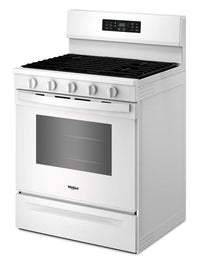 Whirlpool 5.0 Cu. Ft. Gas Range with Air Cooking – White - WFGS5730SW | Cuisinière à gaz Whirlpool de 5,0 pi3 avec cuisson à air – blanche - WFGS5730SW