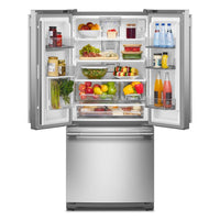 KitchenAid 20 Cu. Ft. 30" French Door Refrigerator - PrintShield® Stainless Steel - KRFF330SPS | Réfrigérateur KitchenAid de 20 pi³ et de 30 po à portes françaises - acier inoxydable avec fini PrintShieldMC - KRFF330SPS