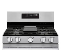 LG 6.3 Cu. Ft. Smart Gas Range with Air Fry - LRGN6323Y | Cuisinière intelligente à gaz LG de 6,3 pi3 avec friture à air - acier inoxydable - LRGN6323Y