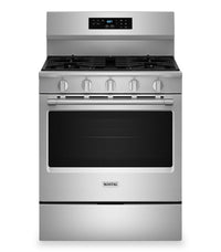 Maytag 5 Cu. Ft. Convection Gas Range with No Preheat Air Fry - Stainless Steel - MFGS6030RZ | Cuisinière à gaz Maytag de 5 pi3 à convection avec friture à air sans préchauffage - acier inoxydable - MFGS6030RZ | MFGS60RZ