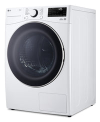 LG 7.8 Cu. Ft 6-Motion DirectDrive® Dryer with Heat Pump – White - DLHC3602W | Sécheuse LG de 7,8 pi3 avec technologie 6MotionMC, moteur DirectDriveMD et pompe à chaleur - blanche - DLHC3602W